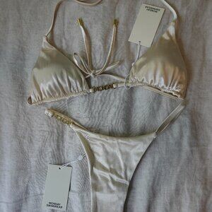 Monday Swimwear Bikini Champagne Collection Size S